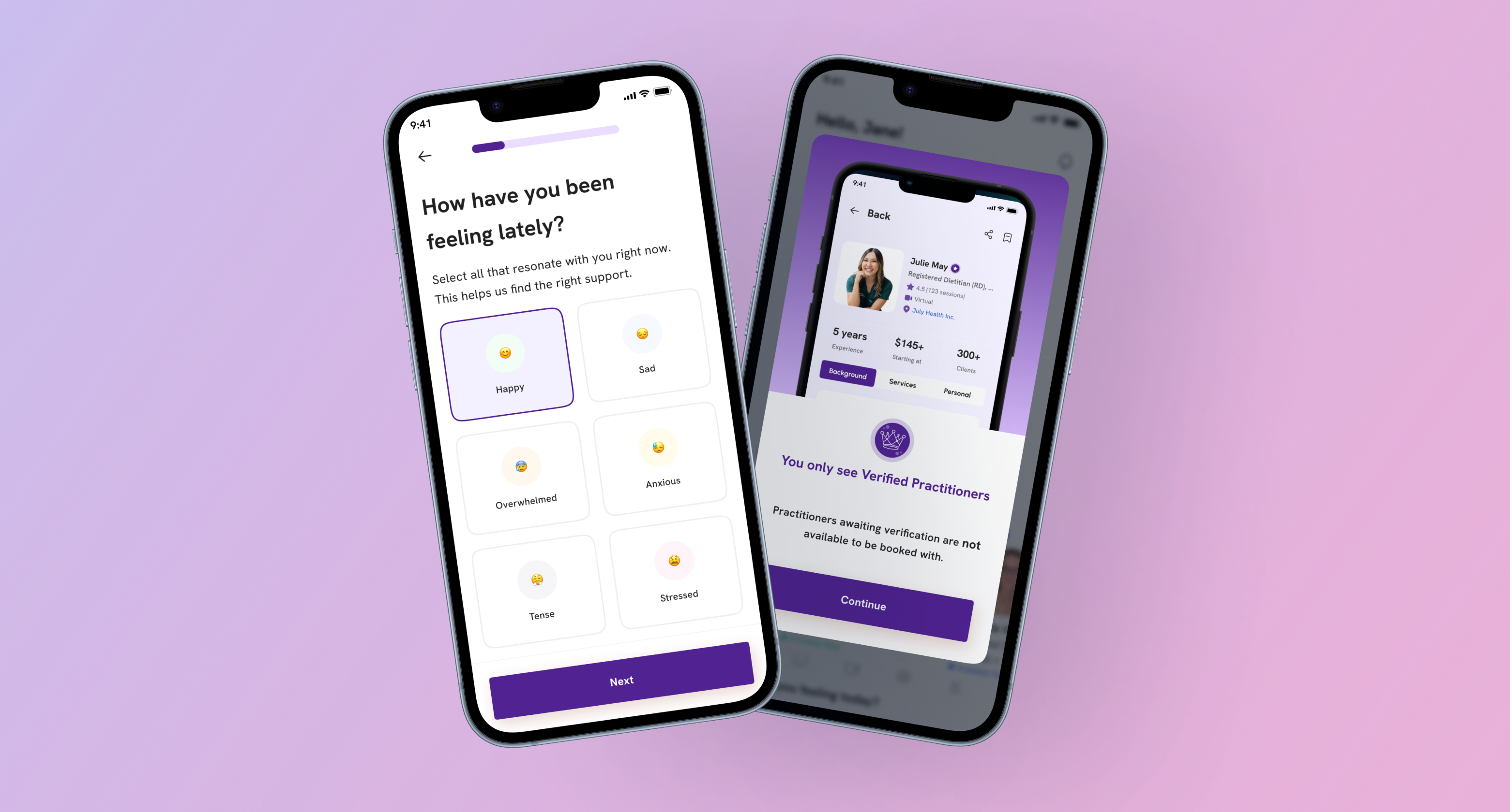 FemEntity onboarding — hero preview