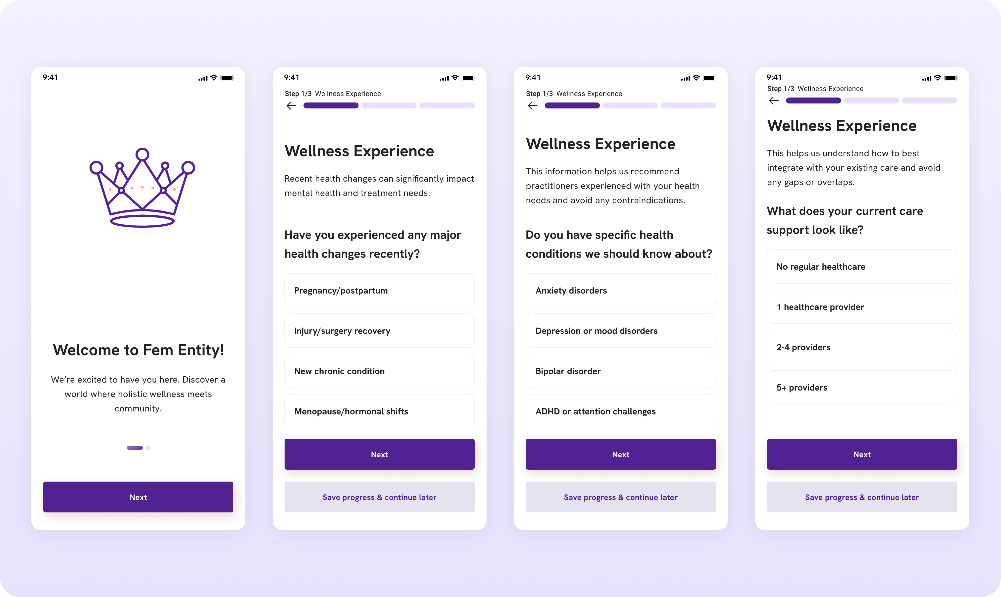 Previous onboarding flow